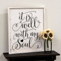 It Is Well With My Soul Distressed Framed Sign G65202