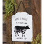 Home Is Where Your Herd Is Metal Hanging Sign G65225