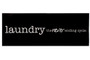 Wood Rectangle Wall Art With "Laundry The Never Ending Cycle" Writing Design Painted Finish Black (Pack Of 3) 26761