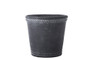 Cement Round Pot With Bottle Ring Mouth, Upper Molded Rope Banded Design And Tapered Bottom Md Washed Finish Gray (Pack Of 6) 51934