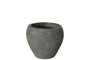 Terracotta Low Round Pot With Tapered Bottom Lg Rough Finish Gray (Pack Of 8) 53846