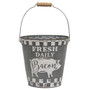 Distressed Galvanized Farm Bucket 3 Asstd. (Pack Of 3) G2575380 By CWI Gifts