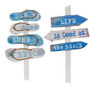 *Nautical Yard Stake 2 Asstd. (Pack Of 2) G2633860 By CWI Gifts