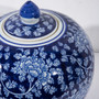 Blue Peony Vine Melon Jar (1754G)