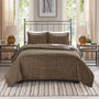 100% Polyester Printed Reversible Coverlet Set - Full/ Queen MP13-6087