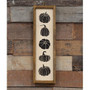 Rustic Wood Pumpkins Silhouettes Hanging Sign G22327