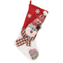 Plush Snowman Stocking 3 Asstd. (Pack Of 3) G2430080