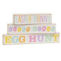 Set Of 3 Easter Bunny Pastel Block Stackers G35743