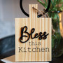 Bless This Kitchen Natural Cutting Board Ornament G35862