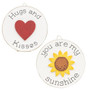 You Are My Sunshine Mini Round Easel Sign 2 Asstd. (Pack Of 2) G35888 By CWI Gifts