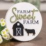 Farm Sweet Farm Round Easel Sign G36046