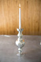 Silver Glass Taper Candle Holder 13In (NBAN1005)