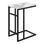 Accent Table - 24"H - White Marble - Black Metal (I 2173)
