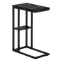 Accent Table - 25"H - Black Marble - Black Metal (I 3674)