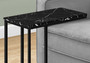 Accent Table - 25"H - Black Marble - Black Metal (I 3763)