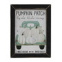 Blue Truck Pumpkin Patch Framed Print GLET245