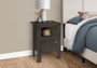 Accent Table - Brown Oak Night Stand With Storage (I 2145)