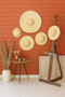 Set Of Six Natural Fiber Hats Wall Decor (GSP1000)