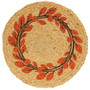 Fall Leaves Wreath Jute Table Mat G60654