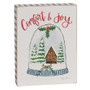 *Snow Globe Gingham Box Sign 2 Asstd. (Pack Of 2) G65273 By CWI Gifts
