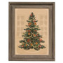 Christmas Tree Gray Wood Framed Sign G65275