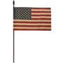 Teastained Usa Flag Pick 18" (10.5" X 6.75" Flag) GCS38210 By CWI Gifts