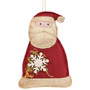 Fabric Santa with Snowflake Ornament GCS38223
