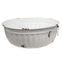 Set Of 3 Distressed White Metal Bowls w/Handles GMFF957933S