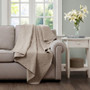 100% Polyester Microfiber Oversized Quilted Throw - Khaki MP50-2984