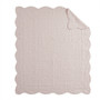 100% Polyester Microfiber Solid Brushed Quilted Throw - Blush MP50-6123