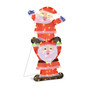 Led Double Santa Yard Sign With String Lights And 4 Stakes (EU10022CA)