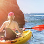 Single Sit-On-Top Kayak With Detachable Aluminum Paddle-Yellow (SP37770YE)