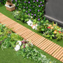 8 Feet Roll-Out Weather-Resistant Patio Hardwood Pathway-17" (NP10691BN)