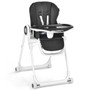 Baby High Chair Foldable Feeding Chair With 4 Lockable Wheels-Black (AD10011BK)