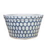 Blue And White Honeycomb Basin Planter (1497H)