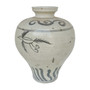 Vintage White Flying Bird Plum Vase Flip Lip (1540L)