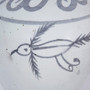 Vintage White Flying Bird Plum Vase Tall (1540M)