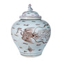 Moka Lion Lid Jar Phoenix Motif (1684G)