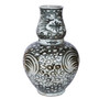 Black Sea Flower Gourd Vase (1704E)