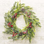 Glitter Pine & Sparkle Berry Wreath F55697
