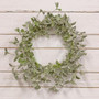 Sparkle Silver Dollar Leaves Wreath 22" FT29520