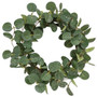 Snowy Silver Dollar Wreath 16" FT29952