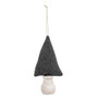 *Solid Gray Fabric Christmas Tree Ornament 6" GCS38270 By CWI Gifts