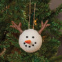 Felted Wool Snowman Reindeer Ornament GHBY4107