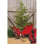 *Red Metal Sleigh GMXF26837R By CWI Gifts