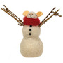Felted Mouse Snowman Ornament GQHT3015