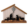 Wooden Nativity With LED Light GSUN2708
