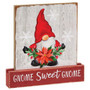 *Gnome Sweet Gnome Christmas Wood Block GSUN4194 By CWI Gifts