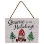 Gnome For The Holidays Wooden Sign GSUNX2002