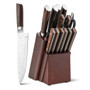 15 Pieces Stainless Steel Knife Block Set With Ergonomic Handle (KC54179)